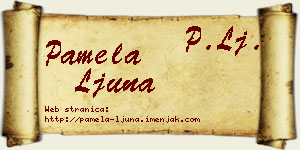 Pamela Ljuna vizit kartica